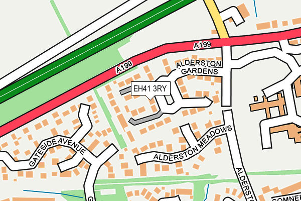 EH41 3RY map - OS OpenMap – Local (Ordnance Survey)