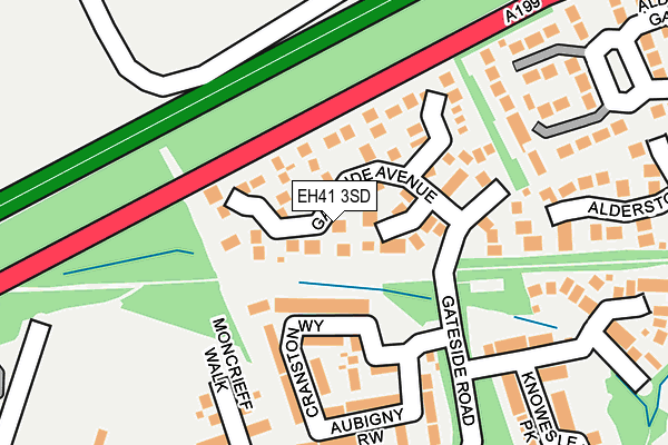 EH41 3SD map - OS OpenMap – Local (Ordnance Survey)