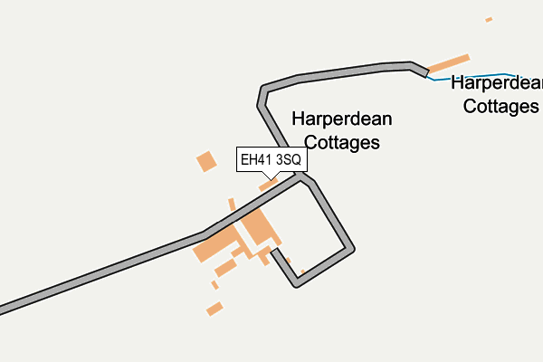 EH41 3SQ map - OS OpenMap – Local (Ordnance Survey)