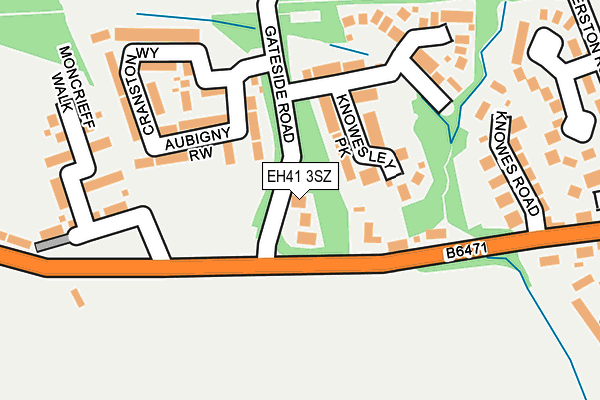 EH41 3SZ map - OS OpenMap – Local (Ordnance Survey)