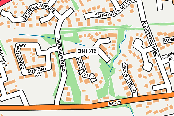 EH41 3TB map - OS OpenMap – Local (Ordnance Survey)