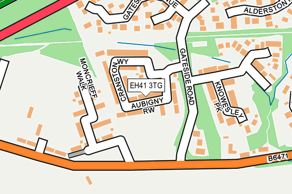 EH41 3TG map - OS OpenMap – Local (Ordnance Survey)