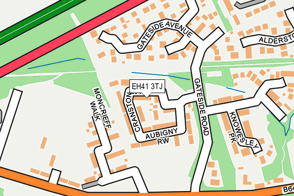 EH41 3TJ map - OS OpenMap – Local (Ordnance Survey)