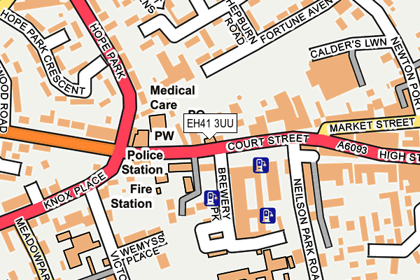 EH41 3UU map - OS OpenMap – Local (Ordnance Survey)
