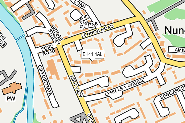 EH41 4AL map - OS OpenMap – Local (Ordnance Survey)