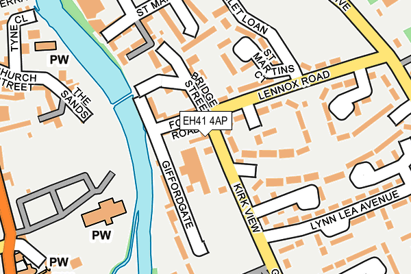 EH41 4AP map - OS OpenMap – Local (Ordnance Survey)