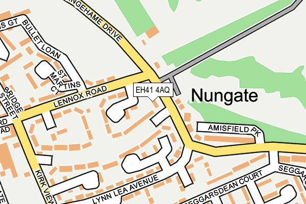 EH41 4AQ map - OS OpenMap – Local (Ordnance Survey)