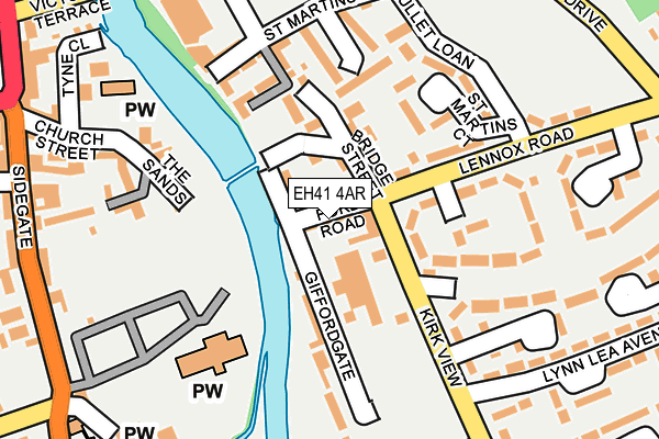 EH41 4AR map - OS OpenMap – Local (Ordnance Survey)