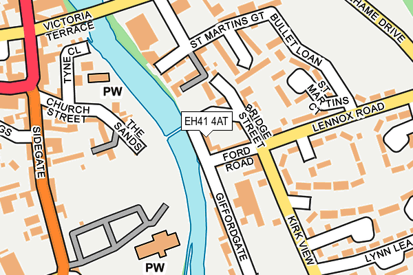 EH41 4AT map - OS OpenMap – Local (Ordnance Survey)