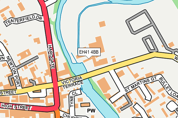 EH41 4BB map - OS OpenMap – Local (Ordnance Survey)