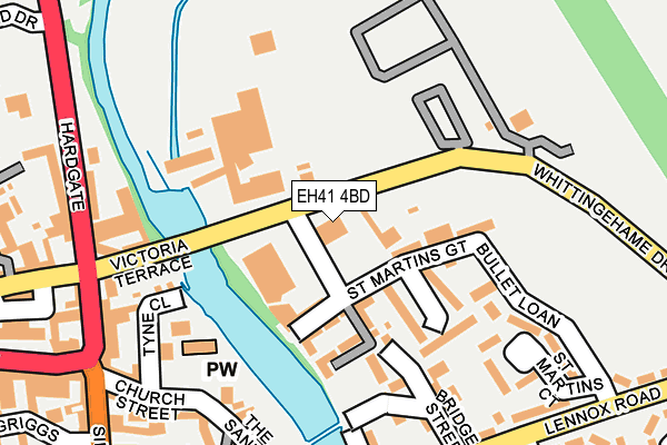 EH41 4BD map - OS OpenMap – Local (Ordnance Survey)