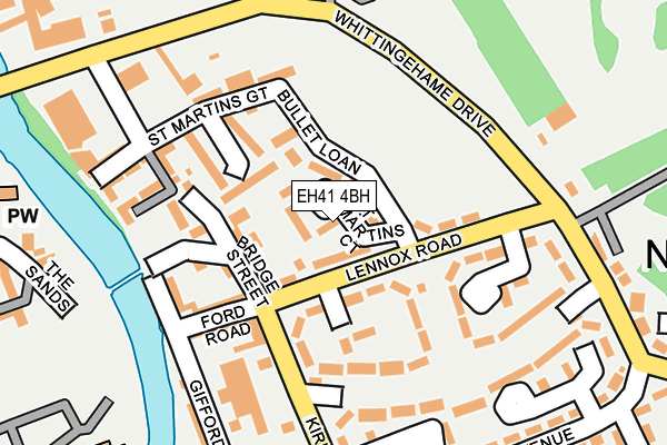 EH41 4BH map - OS OpenMap – Local (Ordnance Survey)