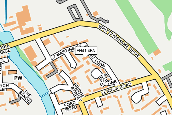 EH41 4BN map - OS OpenMap – Local (Ordnance Survey)