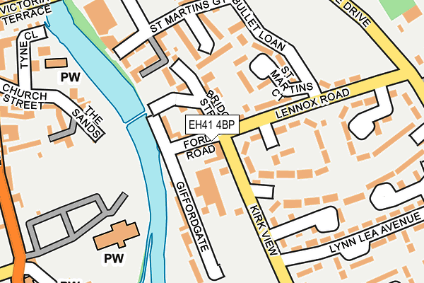 EH41 4BP map - OS OpenMap – Local (Ordnance Survey)
