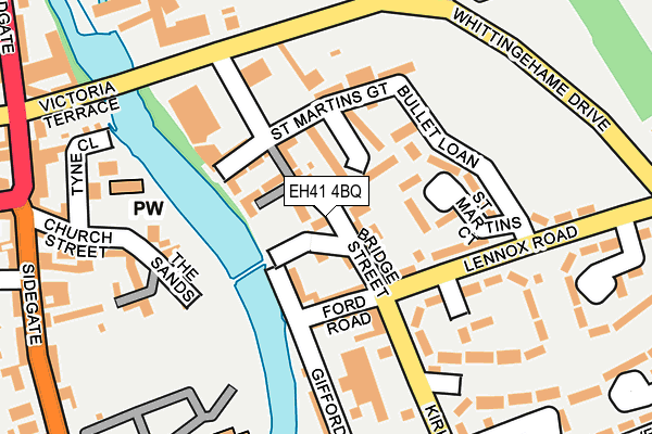 EH41 4BQ map - OS OpenMap – Local (Ordnance Survey)