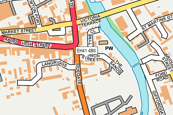 EH41 4BS map - OS OpenMap – Local (Ordnance Survey)