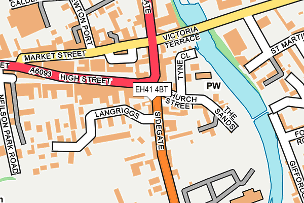 EH41 4BT map - OS OpenMap – Local (Ordnance Survey)