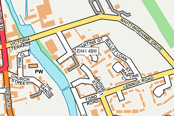 EH41 4BW map - OS OpenMap – Local (Ordnance Survey)