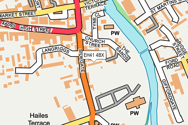 EH41 4BX map - OS OpenMap – Local (Ordnance Survey)