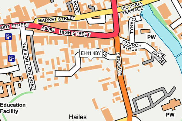 EH41 4BY map - OS OpenMap – Local (Ordnance Survey)