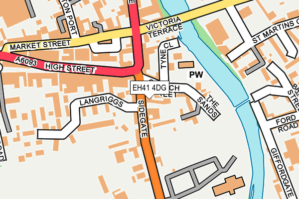 EH41 4DG map - OS OpenMap – Local (Ordnance Survey)