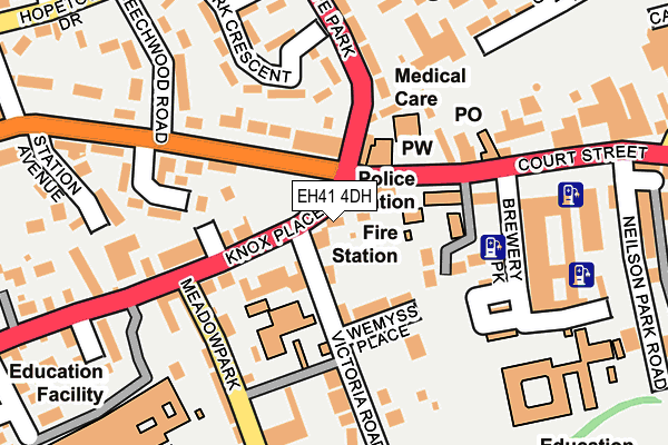 EH41 4DH map - OS OpenMap – Local (Ordnance Survey)