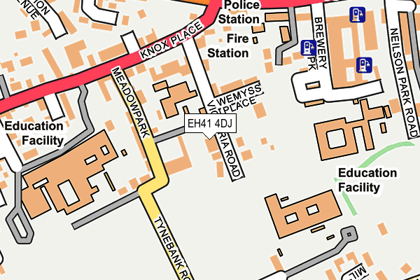 EH41 4DJ map - OS OpenMap – Local (Ordnance Survey)