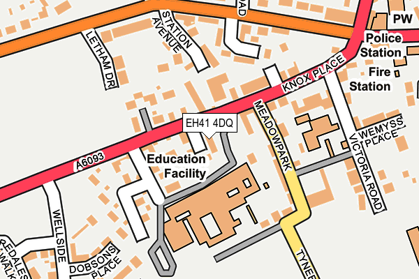 EH41 4DQ map - OS OpenMap – Local (Ordnance Survey)