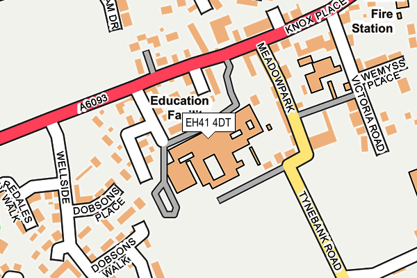 EH41 4DT map - OS OpenMap – Local (Ordnance Survey)