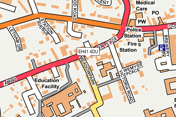 EH41 4DU map - OS OpenMap – Local (Ordnance Survey)