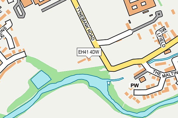 EH41 4DW map - OS OpenMap – Local (Ordnance Survey)