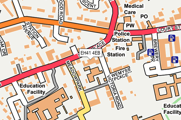 EH41 4EB map - OS OpenMap – Local (Ordnance Survey)