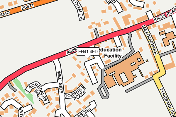 EH41 4ED map - OS OpenMap – Local (Ordnance Survey)
