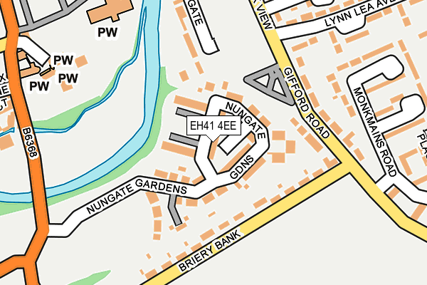 EH41 4EE map - OS OpenMap – Local (Ordnance Survey)