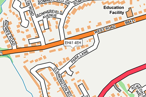 EH41 4EH map - OS OpenMap – Local (Ordnance Survey)