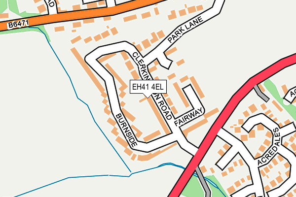 EH41 4EL map - OS OpenMap – Local (Ordnance Survey)