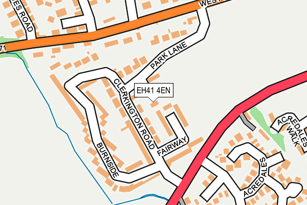 EH41 4EN map - OS OpenMap – Local (Ordnance Survey)
