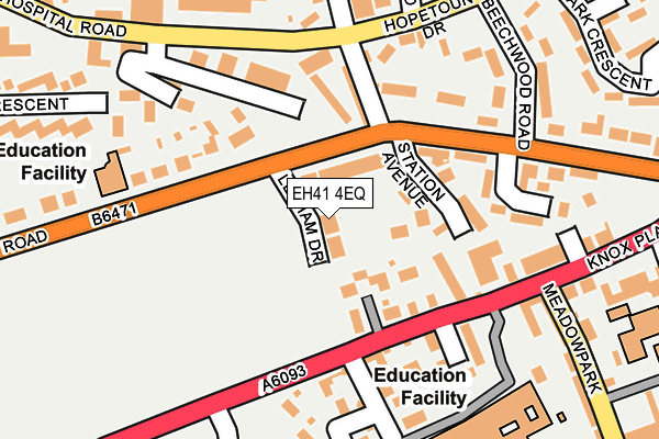 EH41 4EQ map - OS OpenMap – Local (Ordnance Survey)