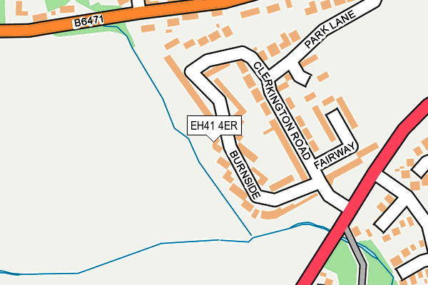 EH41 4ER map - OS OpenMap – Local (Ordnance Survey)