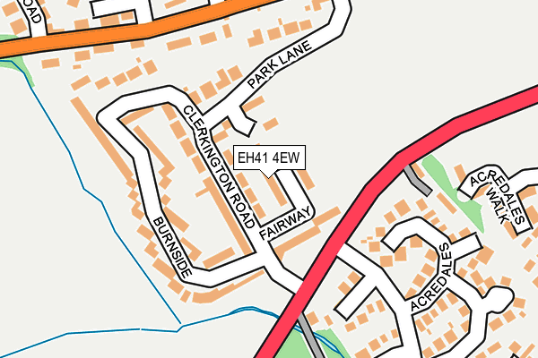 EH41 4EW map - OS OpenMap – Local (Ordnance Survey)