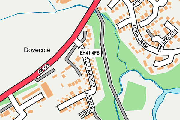 EH41 4FB map - OS OpenMap – Local (Ordnance Survey)