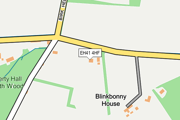 EH41 4HF map - OS OpenMap – Local (Ordnance Survey)
