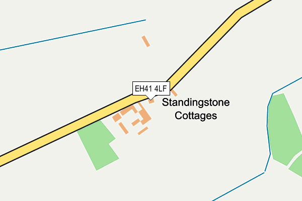 EH41 4LF map - OS OpenMap – Local (Ordnance Survey)