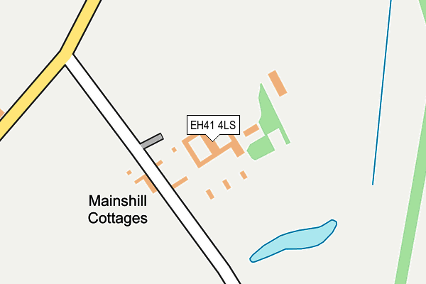 EH41 4LS map - OS OpenMap – Local (Ordnance Survey)