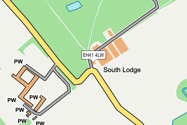 EH41 4LW map - OS OpenMap – Local (Ordnance Survey)