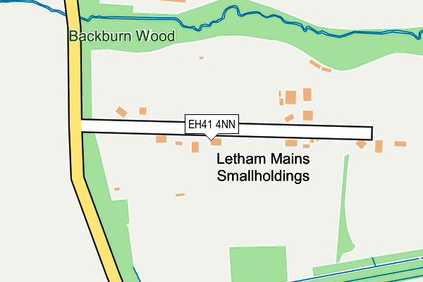 EH41 4NN map - OS OpenMap – Local (Ordnance Survey)