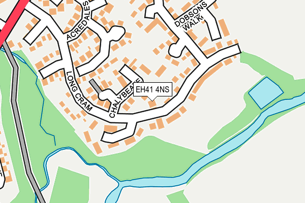 EH41 4NS map - OS OpenMap – Local (Ordnance Survey)