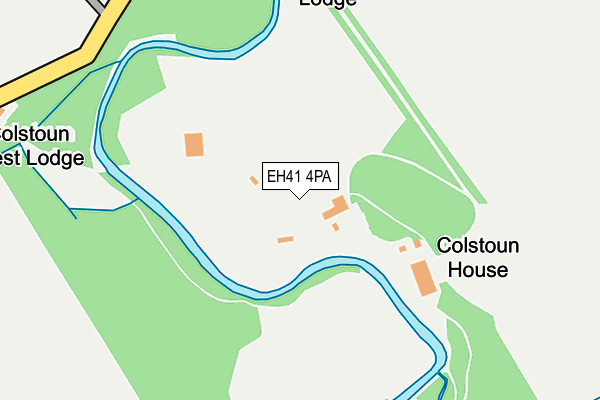 EH41 4PA map - OS OpenMap – Local (Ordnance Survey)