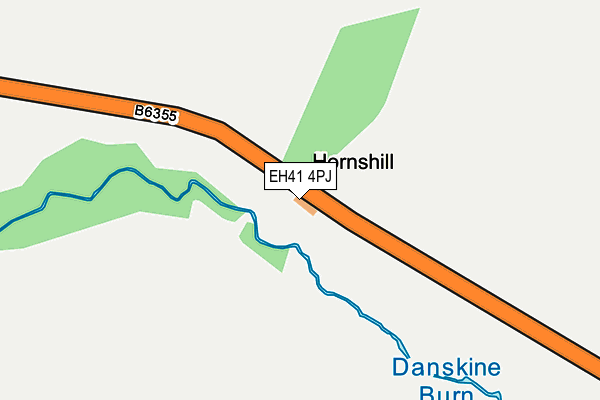 EH41 4PJ map - OS OpenMap – Local (Ordnance Survey)