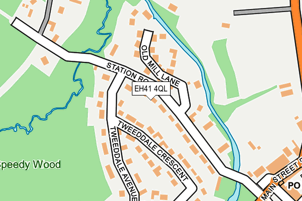 EH41 4QL map - OS OpenMap – Local (Ordnance Survey)
